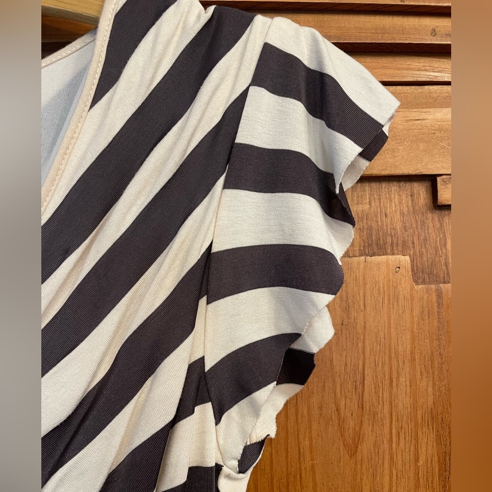 Ruffled & Ruched Striped Dress - Picture 3 of 5